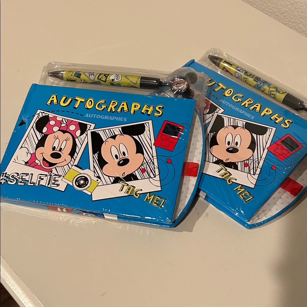 Disney Autograph Books with Pens